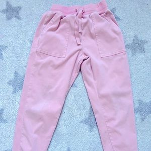 Pantalon style jogger souple et doux rose 10 ans